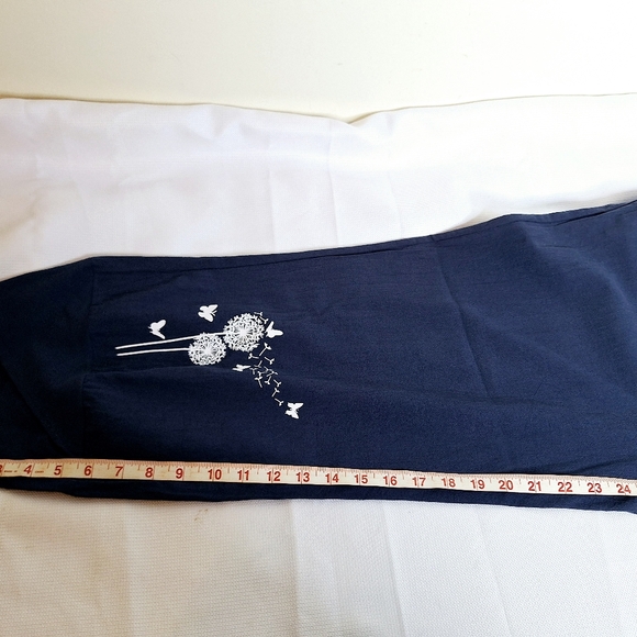 E-Retro brand "Float like A Butterfly" Lagenlook pull-on crop pants size XL. - Picture 4 of 11